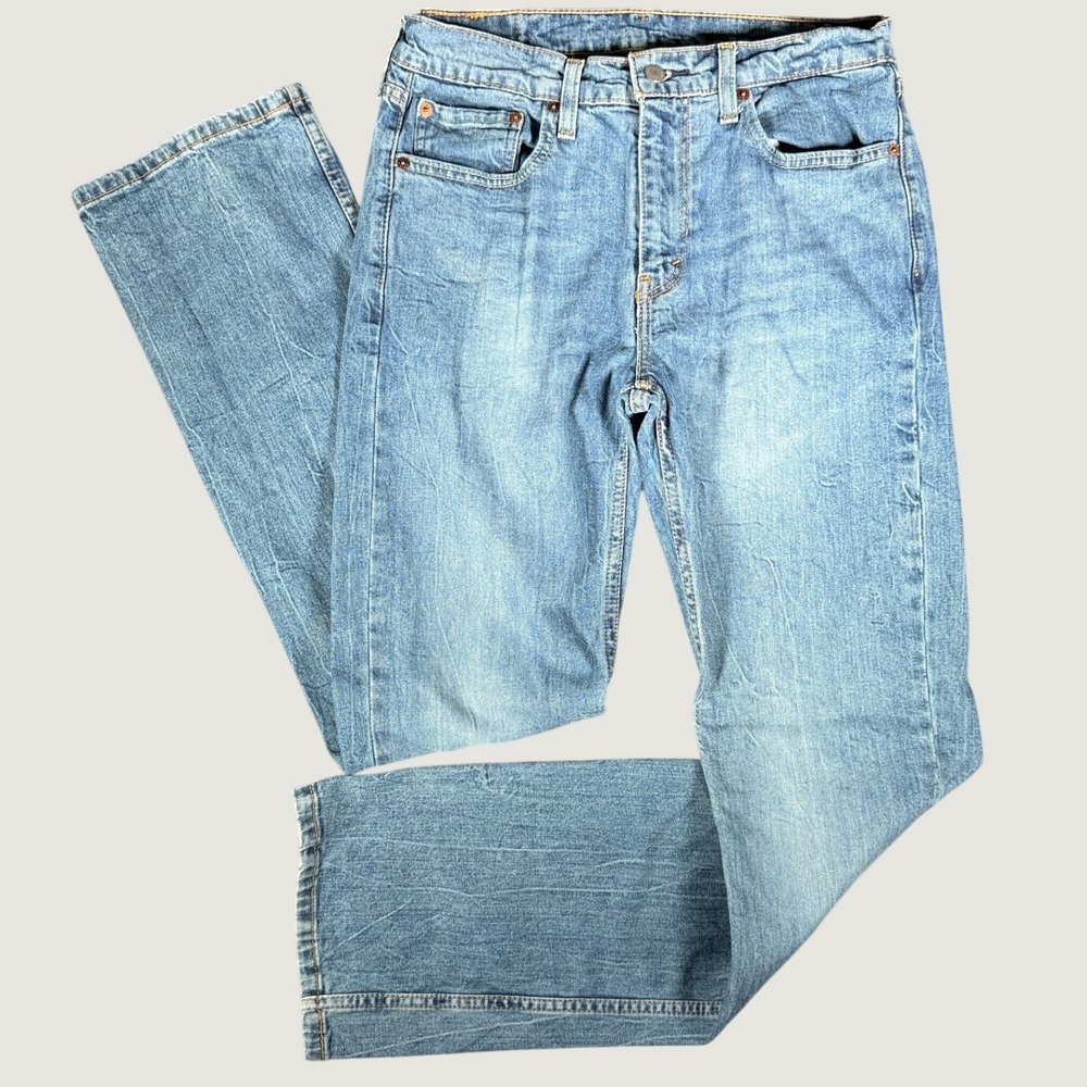 Levis 527 Slim Bootcut Jeans Mens 32x34 Medium Wash Blue Denim 05527-0501